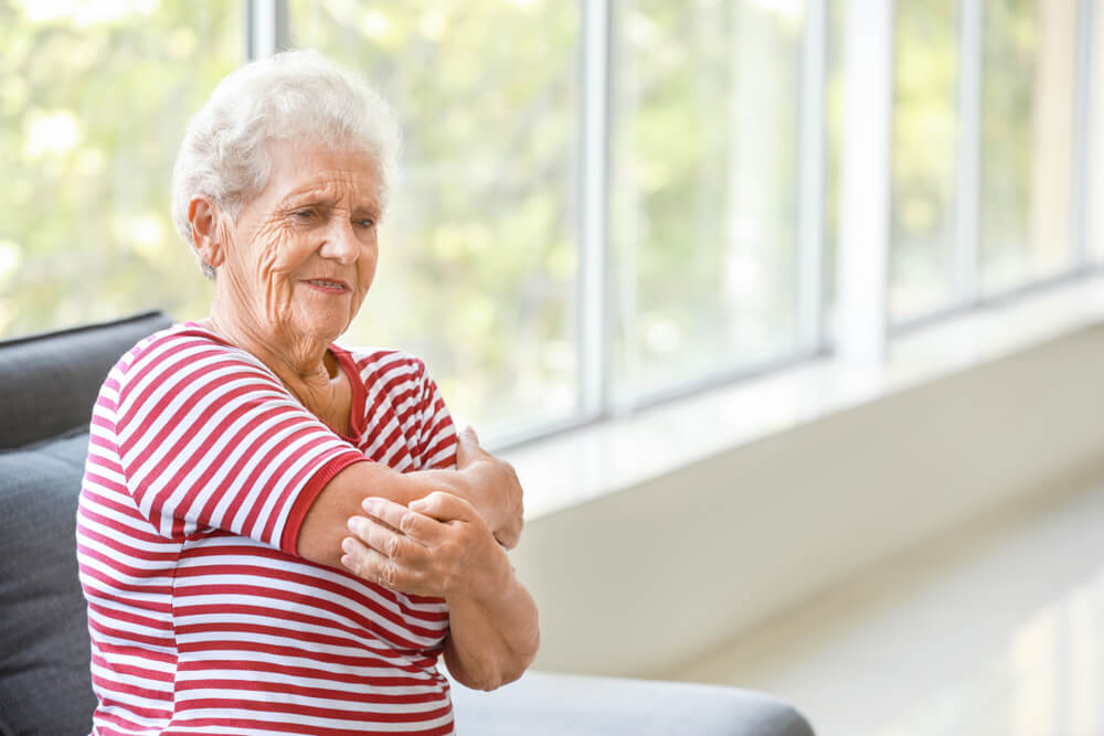 What does rheumatoid arthritis in the elbow feel like?