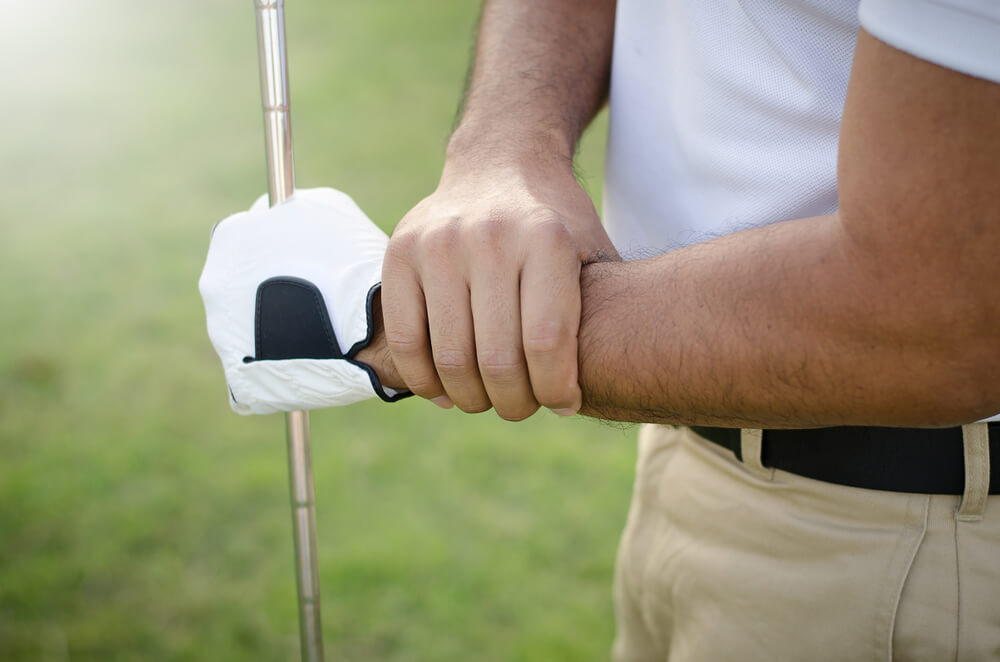 outside of left wrist pain from golf