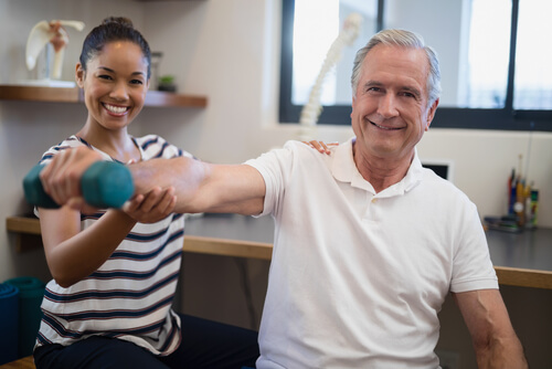 What is involved in an annual wellness exam at a physical therapy clinic?