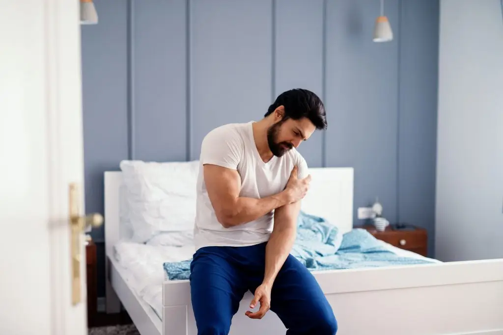 Why Does My Shoulder Hurt After Sleeping on Side? AdobeStock 178682503 why does my shoulder hurt after sleeping on side? therapydia